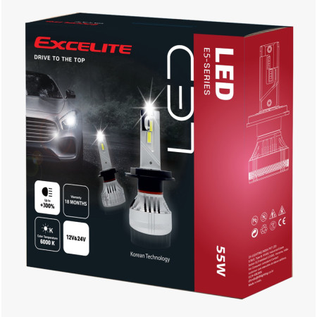 EXCELITE E7 LED LAMP HIR/9002 6000K
