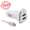 Blackcat Dual Port Fast Car Mobile Charger 3.1A Jiffy D with Micro USB Cable for Android Smartphones