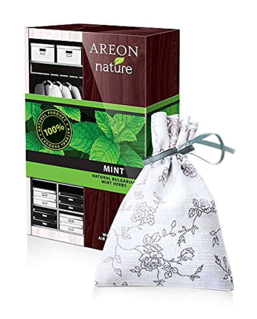 Areon Mint Nature Premium Bag Suitable for Smaller Places Like Car Interiors, Wardrobe, Bedroom And Bathroom