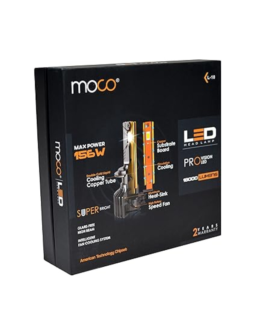Moco L 10 | 156W Pro Vision Super-Bright LED Head Light | 18000 lm | H4