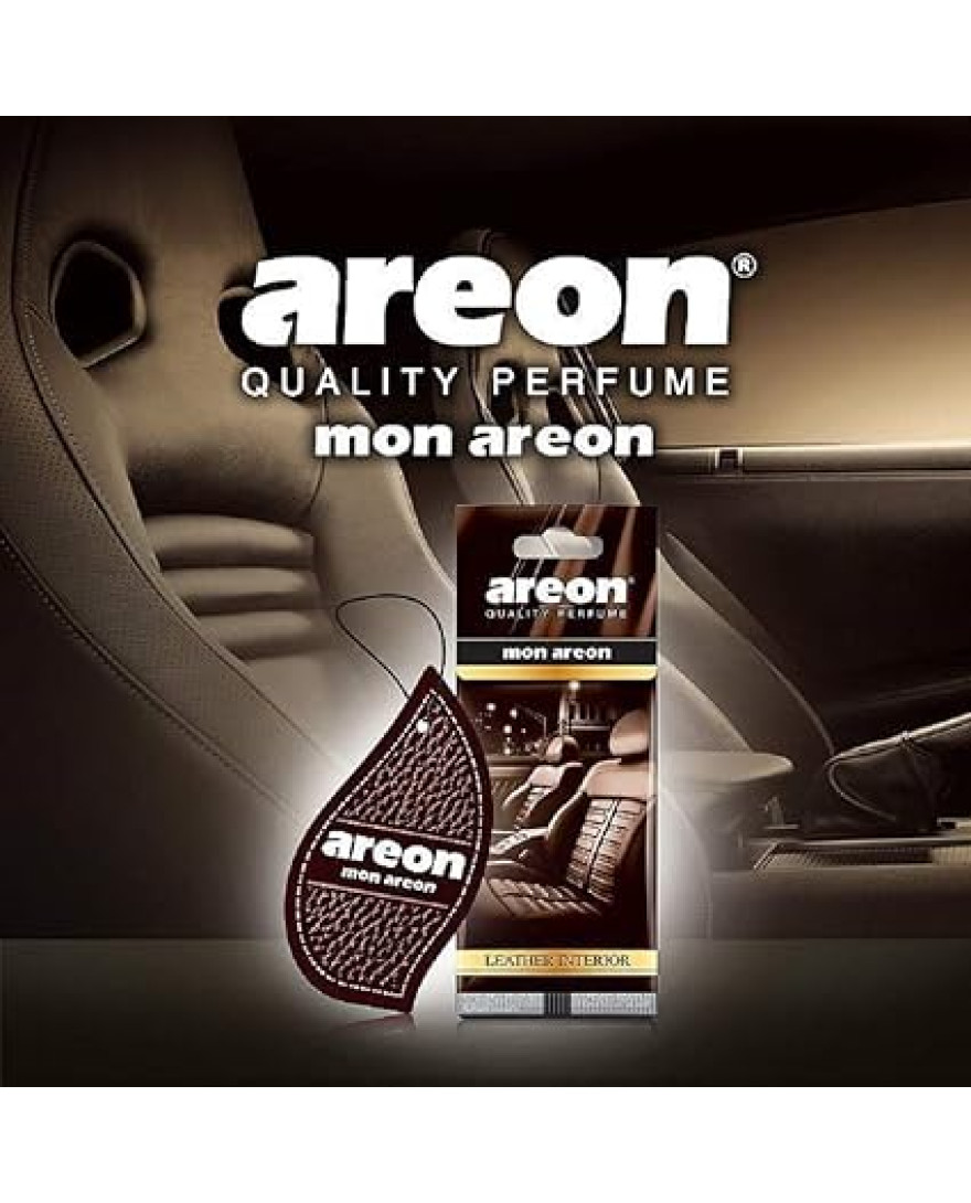 AREON MON Long Lasting Hanging Best Car Air Freshener Leather Interior