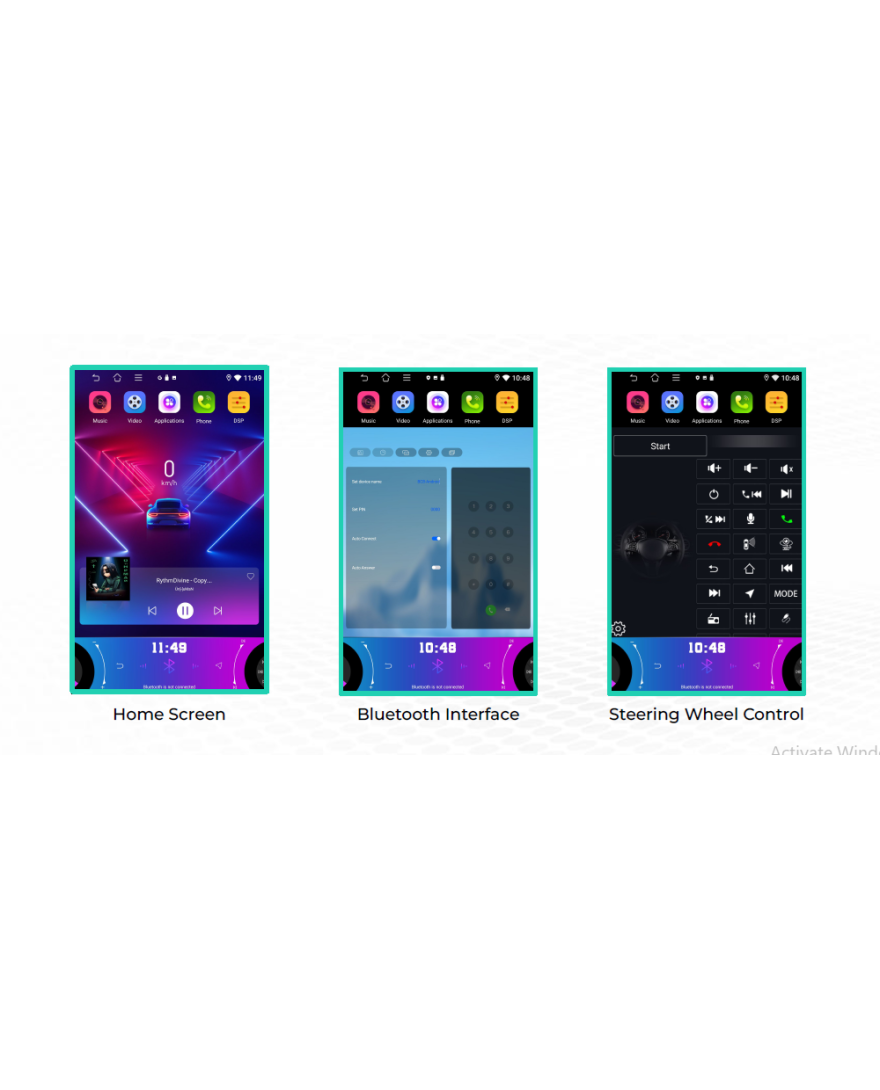 MMI Android AVN NAVX1 232 Screen Size11.8 | WITH ANDROID AUTO And CAR PLAY | RAM 2GB+Flash Memory 32GB