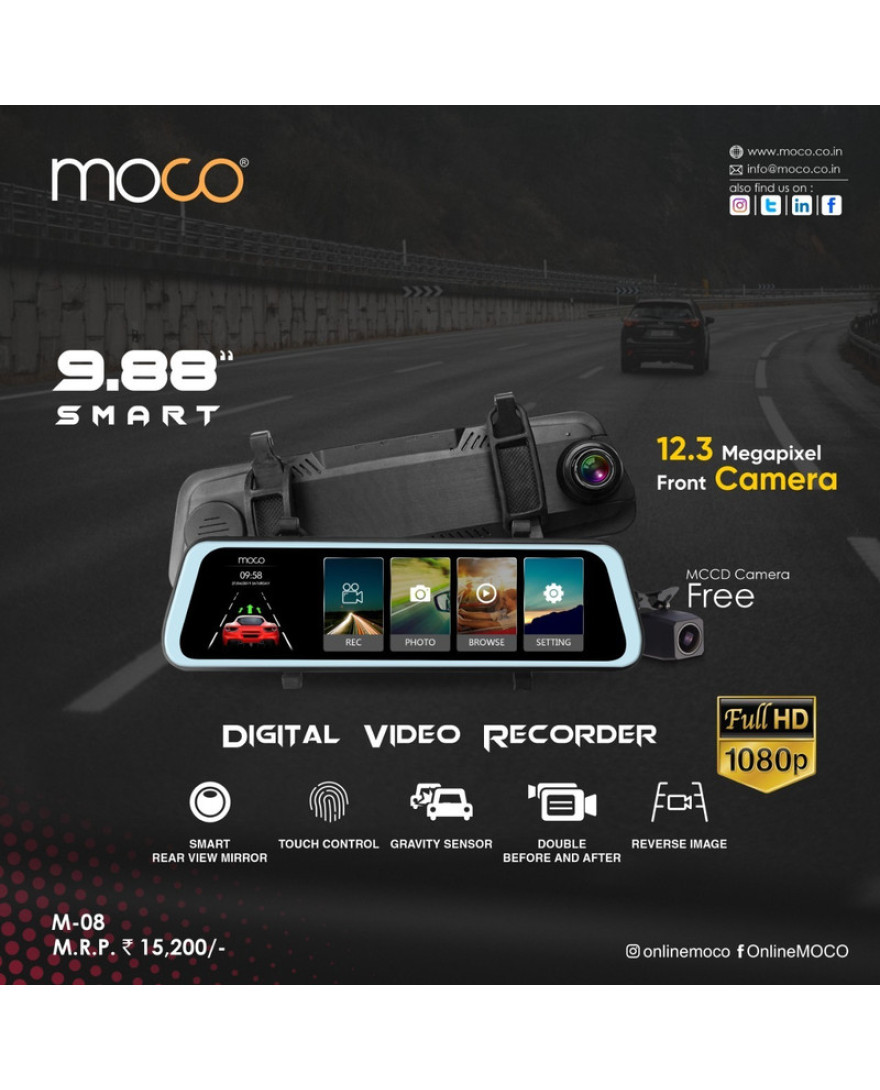 MOCO M-08 DVR SCREEN 9.88