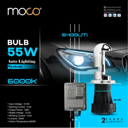 MOCO BB-04S HID 55W H4(6400L)