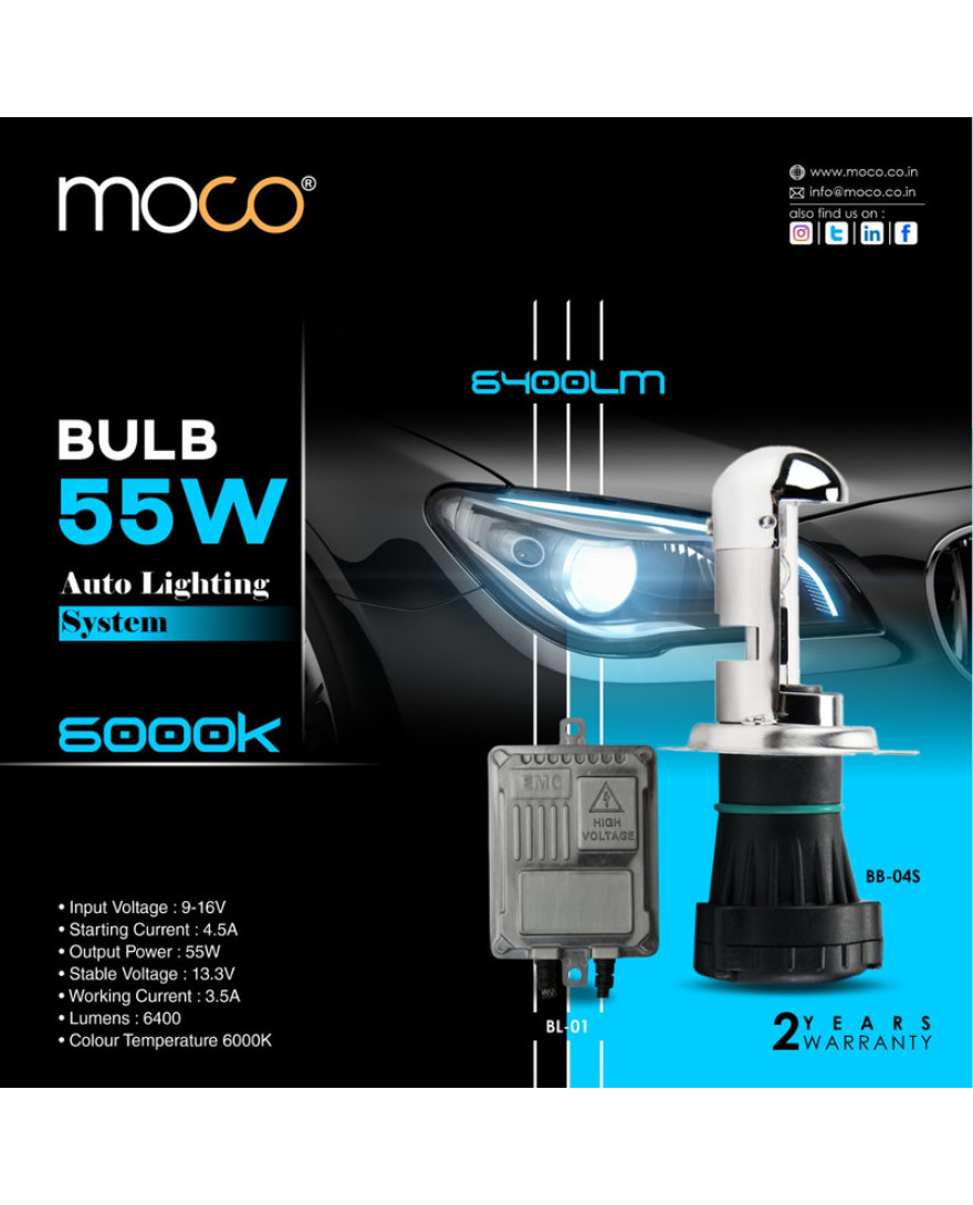 MOCO BB-04S HID 55W H4(6400L)