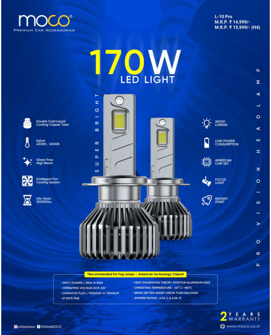 MOCO L-10 PRO LED 170W H11 (6000K)