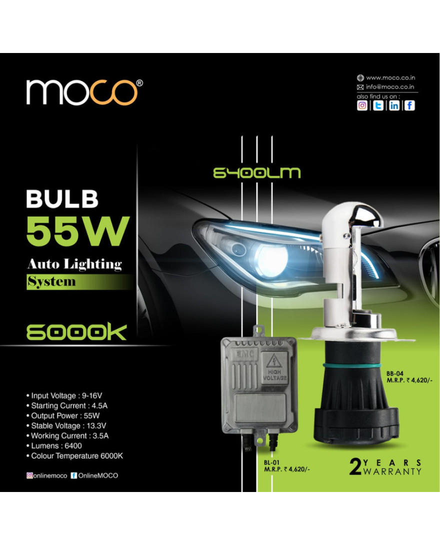 MOCO BB-04 HID 55W H4(5000K)