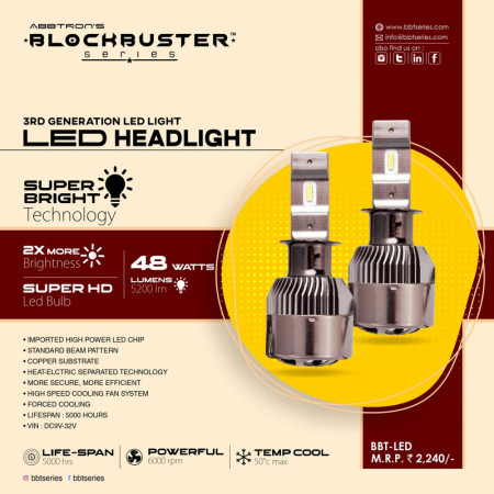 UNP BBT LED 48W H3 (6000K)
