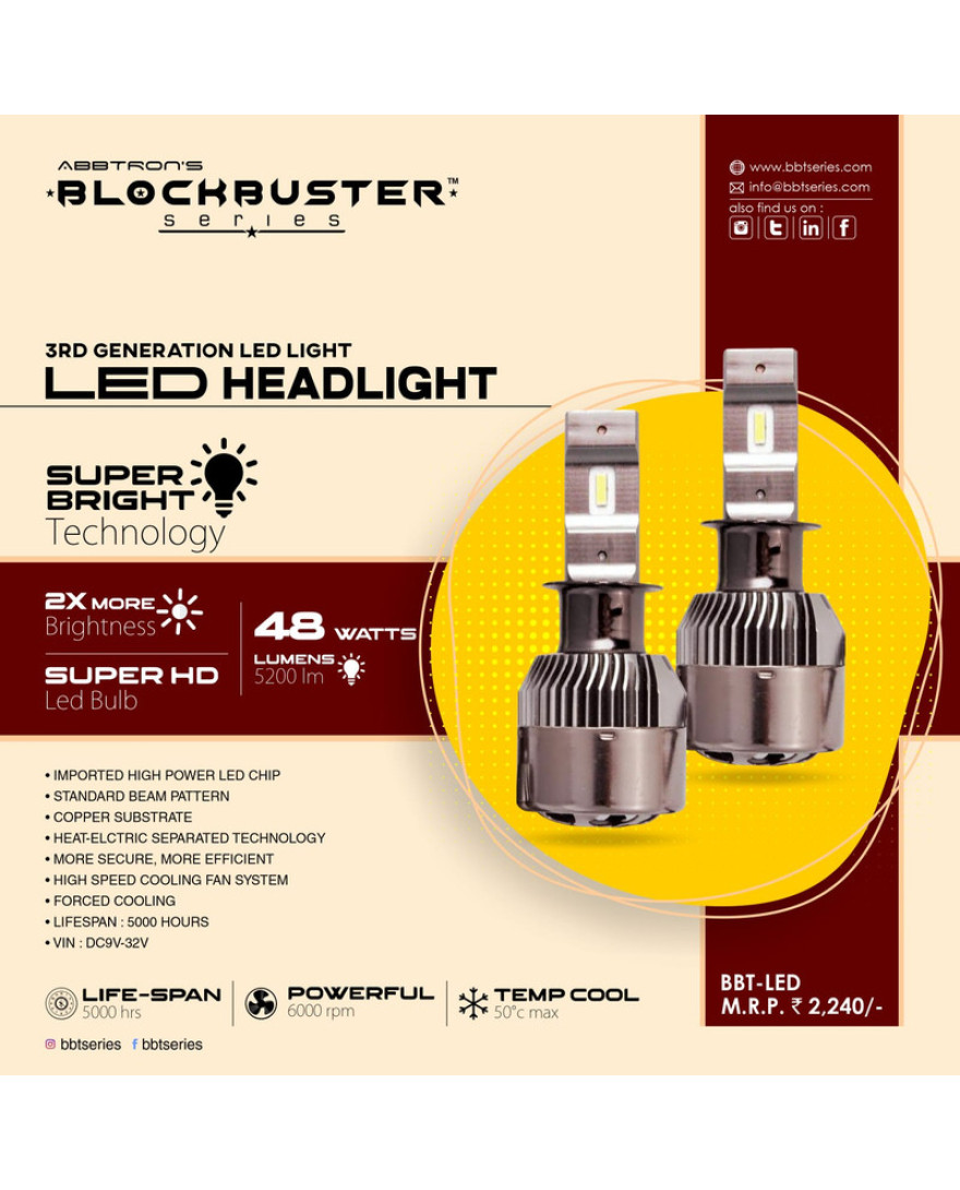 UNP BBT LED 48W H3 (6000K)