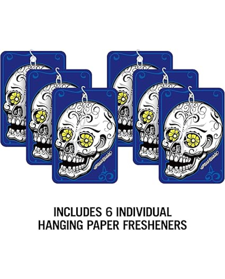 Turtle Wax X Mister Cartoon Air Fresh Odor Neutralizing Hanging Paper Air Freshener, Long Lasting, for Car And Home, Midnight Fragrance | Pack of 3