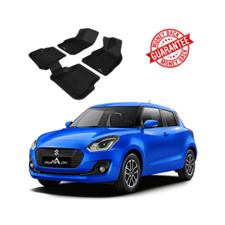 3D PHARAOH MARUTI SUZUKI SWIFT/DZIRE Car Floor Mats | 1+1 Free | Custom Fit, All-Weather, Non-Slip, Odorless, Eco-Friendly | 3 PCS | Black 3D PHARAOH MARUTI SUZUKI SWIFT/DZIRE Car Floor Mats | 1+1 Free | Custom Fit, All-Weather, Non-Slip, Odorless, Eco-Friendly | 3 PCS | Black