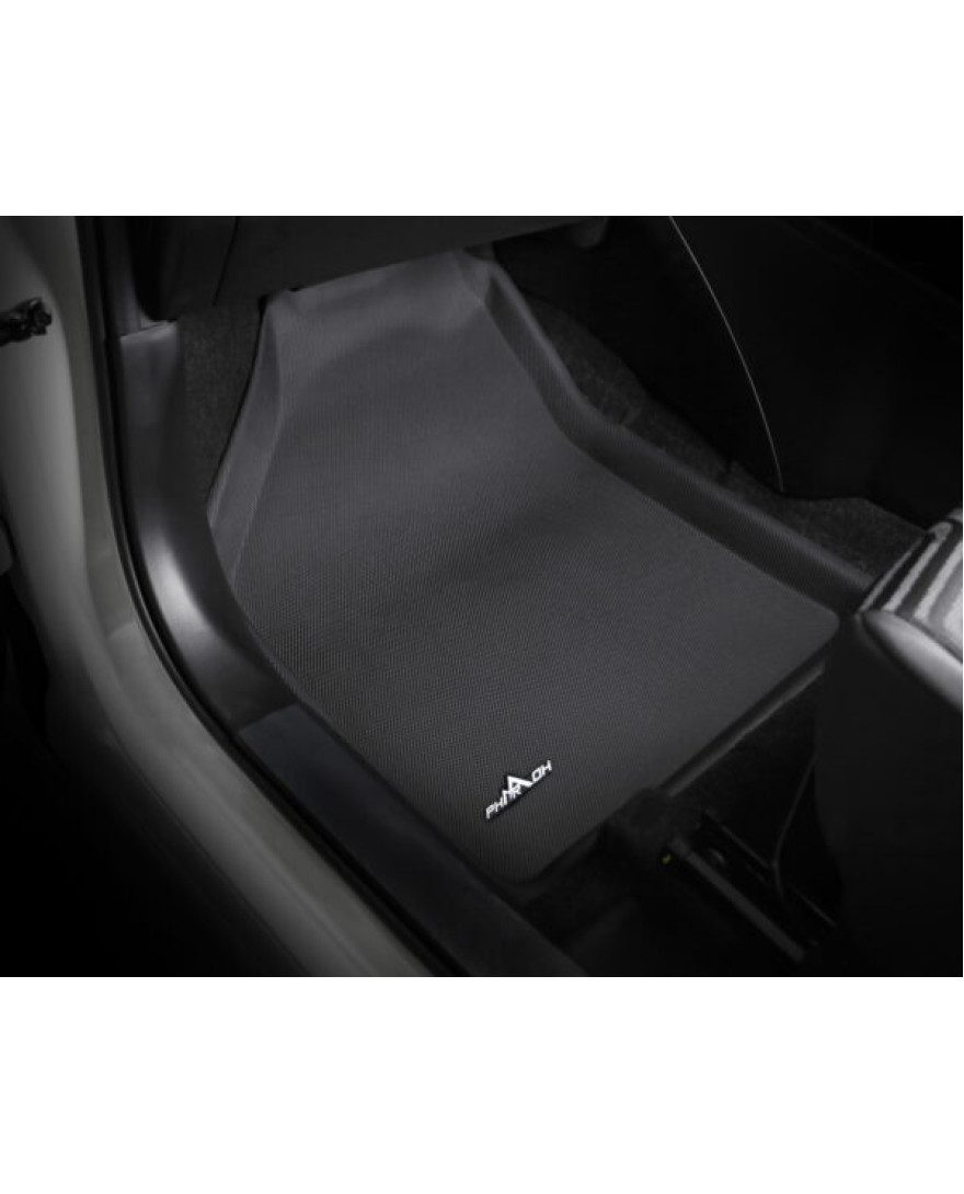 3D PHARAOH MARUTI SUZUKI SWIFT/DZIRE Car Floor Mats | Custom Fit, All-Weather, Non-Slip, Odorless, Eco-Friendly | 3 PCS | Black