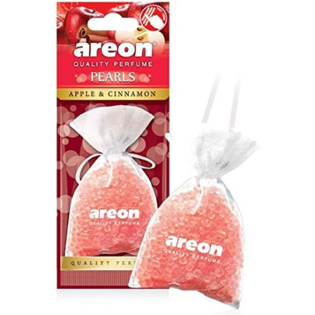 AREON Pearls Apple Cinnamon Car And Home Hanging Air Freshener I Quality Perfume I ABP12
