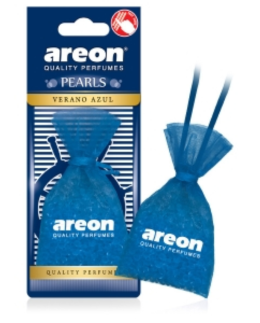 AREON Pearls Lux Car And Home Air Freshener I Quality Perfume I Verano Azul | Seashore Freshness
