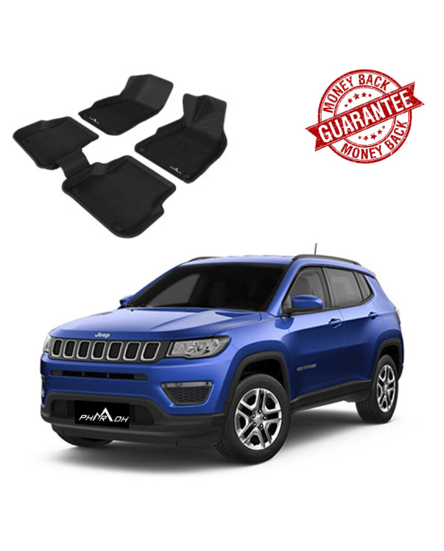 3D Pharaoh Jeep Compass Car Floor Mats