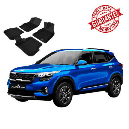 3D PHARAOH KIA SELTOS Car Floor Mats | Custom Fit, All-Weather, Non-Slip, Odorless, Eco-Friendly | 3 PCS 3D PHARAOH KIA SELTOS Car Floor Mats | Custom Fit, All-Weather, Non-Slip, Odorless, Eco-Friendly | 3 PCS