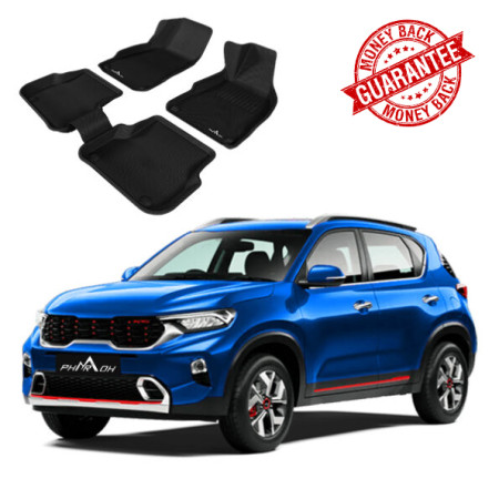 3D PHARAOH KIA SONET Car Floor Mats | Custom Fit, All-Weather, Non-Slip, Odorless, Eco-Friendly | 3 PCS 3D PHARAOH KIA SONET Car Floor Mats | Custom Fit, All-Weather, Non-Slip, Odorless, Eco-Friendly | 3 PCS