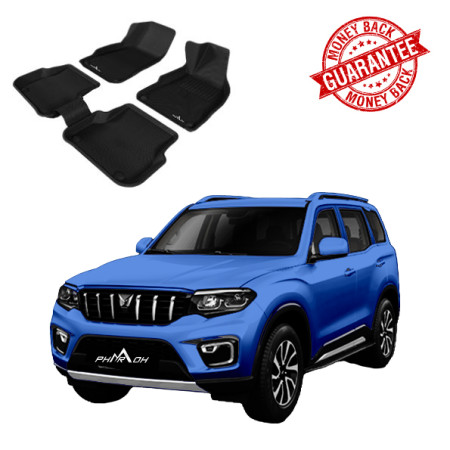 3D PHARAOH MAHINDRA SCORPIO N AUTO MATIC 3 ROWS Car Floor Mats | Custom Fit, All-Weather, Non-Slip, Odorless, Eco-Friendly | 4 PCS 3D PHARAOH MAHINDRA SCORPIO N AUTO MATIC 3 ROWS Car Floor Mats | Custom Fit, All-Weather, Non-Slip, Odorless, Eco-Friendly | 4 PCS