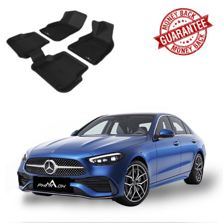 3D PHARAOH MERCEDES BENZ C-CLASS W206  Car Floor Mats | Custom Fit, All-Weather, Non-Slip, Odorless, Eco-Friendly | 3 PCS 3D PHARAOH MERCEDES BENZ C-CLASS W206  Car Floor Mats | Custom Fit, All-Weather, Non-Slip, Odorless, Eco-Friendly | 3 PCS