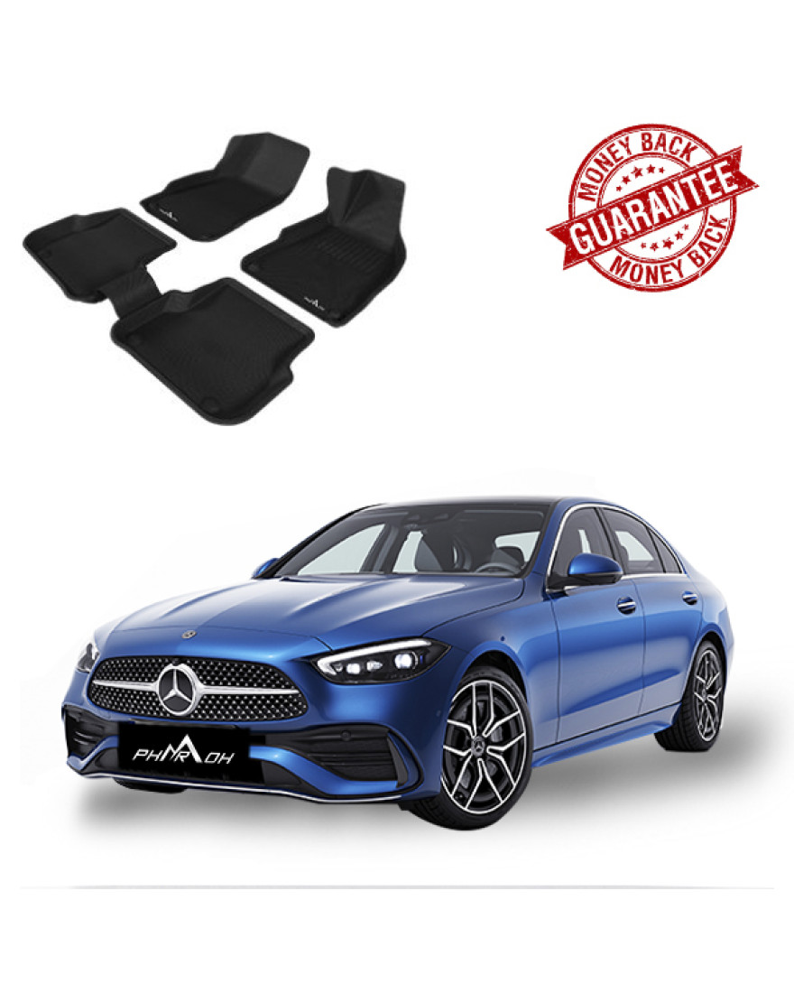 3D PHARAOH MERCEDES BENZ C-CLASS W206 CAR FLOOR MATS |3 PCS