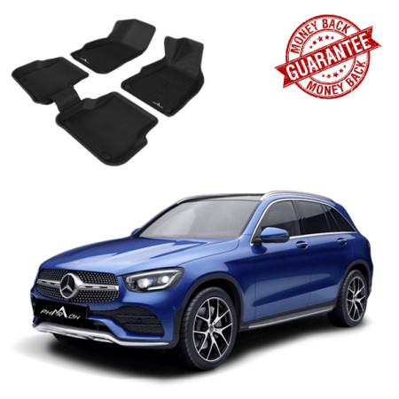 3D PHARAOH Mercedes Benz GLC Car Floor Mats 2016-2022 | Custom Fit, All-Weather, Non-Slip, Odorless, Eco-Friendly | 3 PCS 3D PHARAOH Mercedes Benz GLC Car Floor Mats 2016-2022 | Custom Fit, All-Weather, Non-Slip, Odorless, Eco-Friendly | 3 PCS