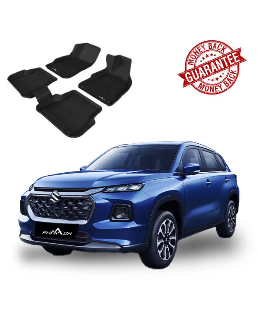 3D PHARAOH MARUTI SUZUKI GRAND VITARA Car Floor Mats | Custom Fit, All-Weather, Non-Slip, Odorless, Eco-Friendly | 3 PCS