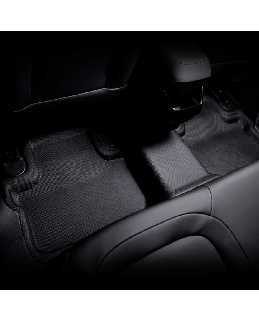 3D PHARAOH TATA SAFARI MANUAL 3 ROWS Car Floor Mats | Custom Fit, All-Weather, Non-Slip, Odorless, Eco-Friendly | 4 PCS