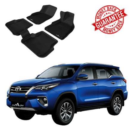 3D PHARAOH TOYOTA FORTUNER/INNOVA AUTOMATIC 3 ROWS CAR FLOOR MATS | 4 PCS 3D PHARAOH TOYOTA FORTUNER/INNOVA AUTOMATIC 3 ROWS CAR FLOOR MATS | 4 PCS