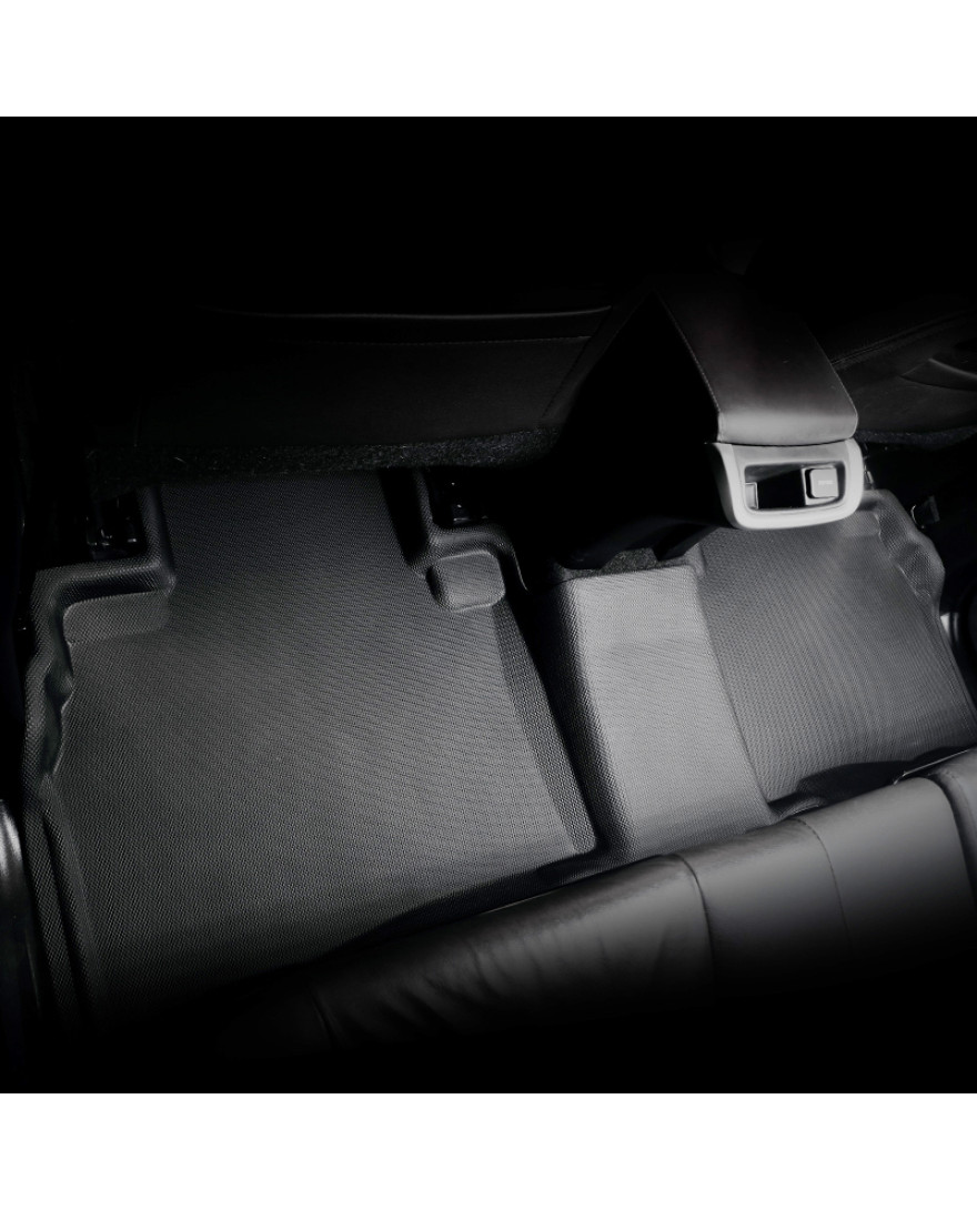 3D PHARAOH TOYOTA FORTUNER/INNOVA MANUAL 3 ROWS CAR FLOOR MATS | 4 PCS