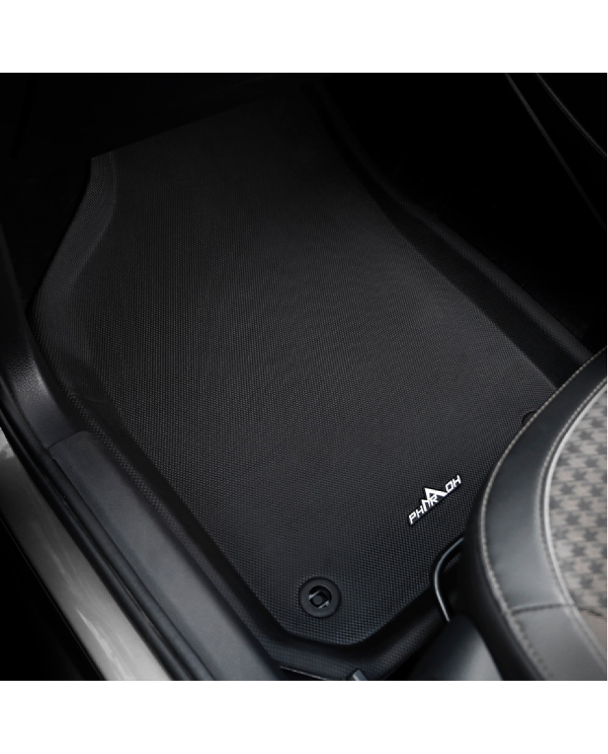 3D PHARAOH VOLKSWAGEN POLO/VENTO/RAPID Car Floor Mats | Custom Fit, All-Weather, Non-Slip, Odorless, Eco-Friendly | 3 PCS