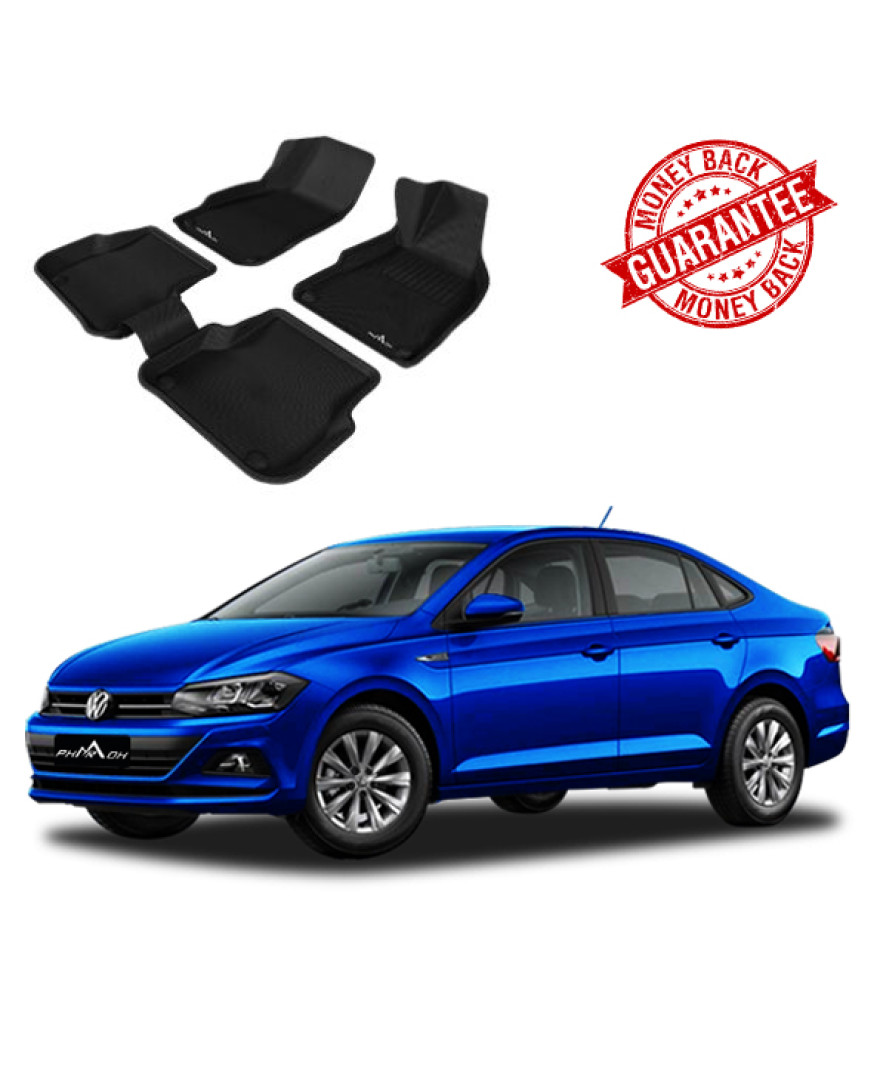 3D PHARAOH VOLKSWAGEN VIRTUS CAR FLOOR MATS|3 PCS