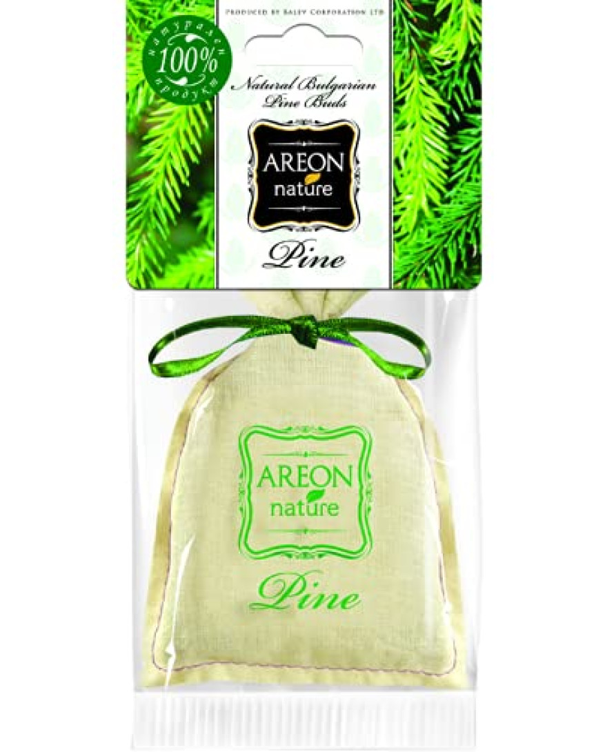 Areon Pine Nature Premium Bag | Suitable for Small Places Car Interiors, Wardrobe, Bedroom And Bathroom