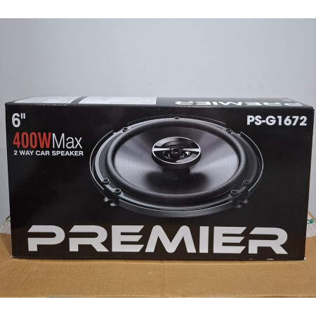 Premier 6 Inch 2-way Coaxial Car Speaker | BLACK | PS-G1672