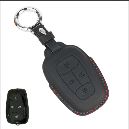 KeyCare PU 3D TATA Pure Vegan Leather Series Key Cover With Key Chain 08 KeyCare PU 3D TATA Pure Vegan Leather Series Key Cover With Key Chain 08