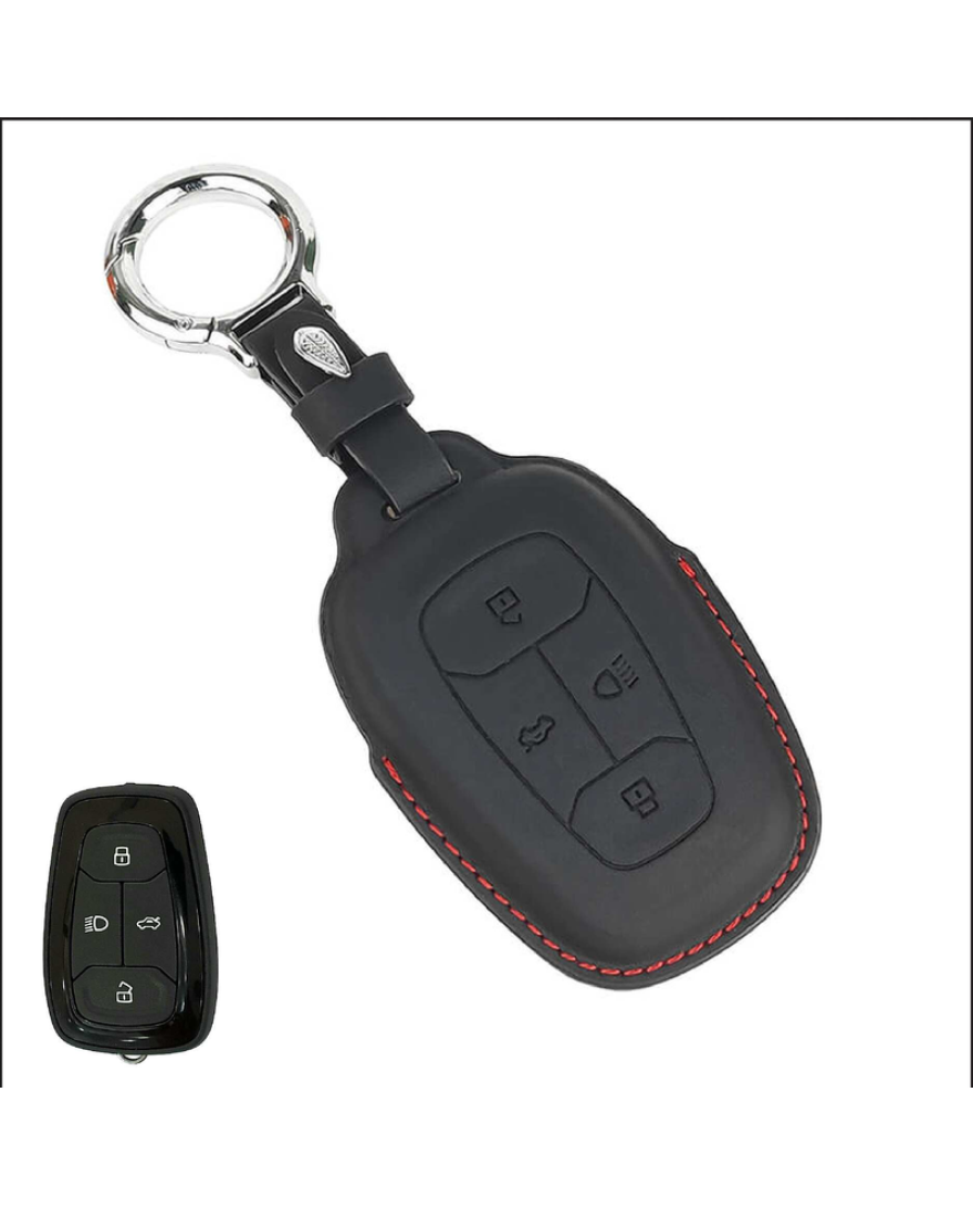 KeyCare PU 3D TATA Pure Vegan Leather Series Key Cover With Key Chain 08
