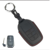 KeyCare PU 3D Toyota 3 Button Pure Vegan Leather Series Key Cover With Key Chain 18
