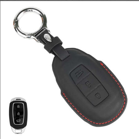 KeyCare PU 3D Hyundai Pure Vegan Leather Series Key Cover With Key Chain 41 KeyCare PU 3D Hyundai Pure Vegan Leather Series Key Cover With Key Chain 41