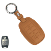 KeyCare PU 3D Kia Pure Vegan Leather Series Key Cover With Key Chain 61