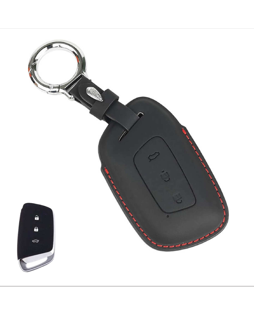 KeyCare PU 3D MG Pure Vegan Leather Series Key Cover With Key Chain 64
