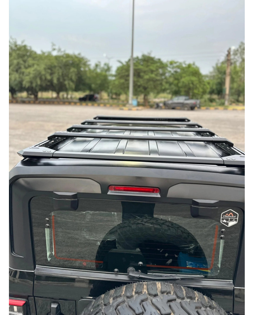 Bimbra Proman Modular Roof Carrier for Thar Roxx | Adjustable Tracks & Custom Add-Ons