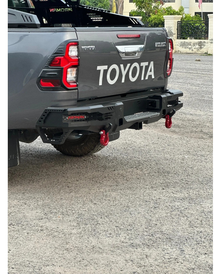 ProMan Hilux Thunder Series Rear Metal Bumper