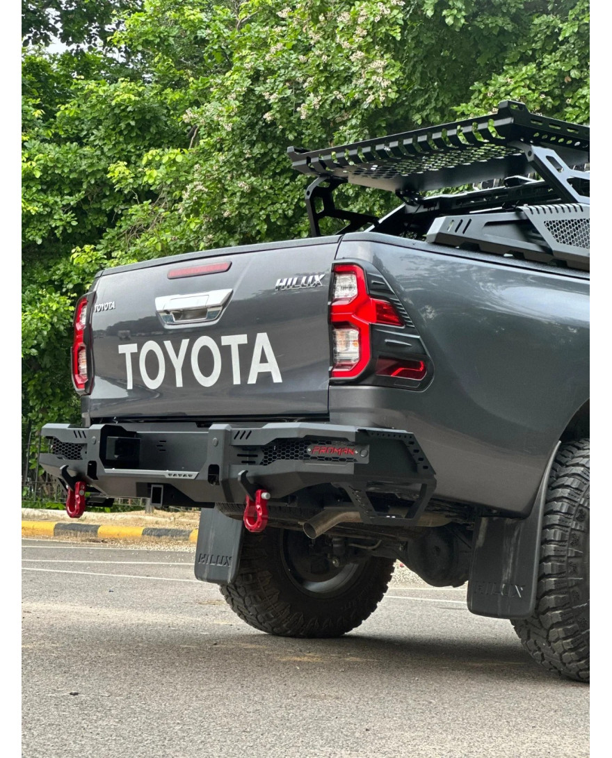 ProMan Hilux Thunder Series Rear Metal Bumper
