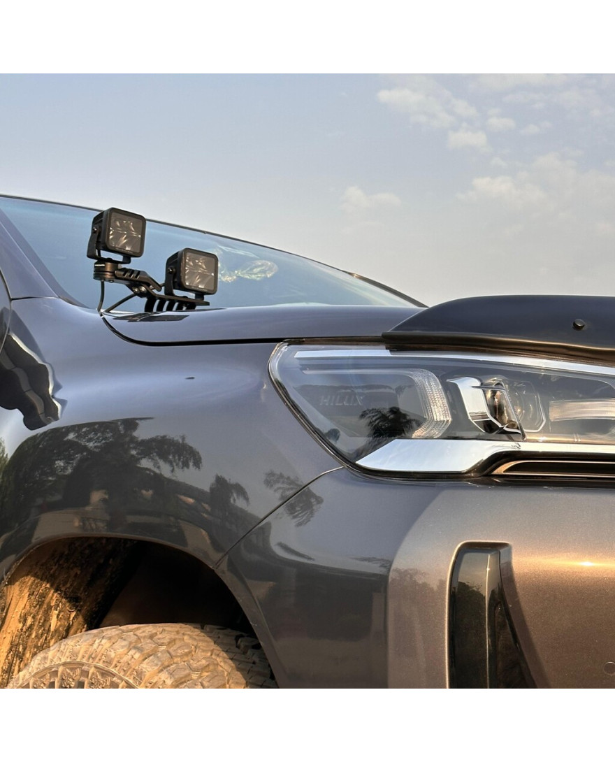 Bimbra Hilux Proman Rotatable Windshield Light Brackets