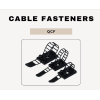 Quaden Cable Fasteners Small | Black Color | 50 pcs pack | QCF-M