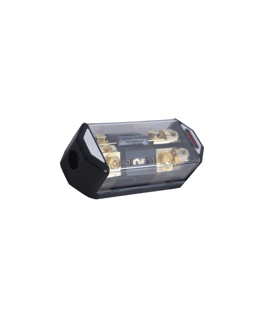 Quaden Distribution Block 1*4GA in x 2*8GA out | with 100 amp ANL fuse | QDB-1x2-ANL100