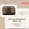 Quaden Distribution Block 1:3 with 100Amp ANL Fuse | Zinc Allow Material | QDB-1x3-ANL100