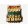 Quaden Copper Distribution Block 1:4 with 60Amp Mini ANL Fuse | Real Gold Plated Finish | QDBCG-1x4-MANL60