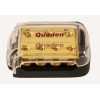 Quaden Copper Distribution Block 3*0/4GA in x 4*4/8GA out without Fuse | Real Gold Plated Finish | QDBCG-1x2-WOF