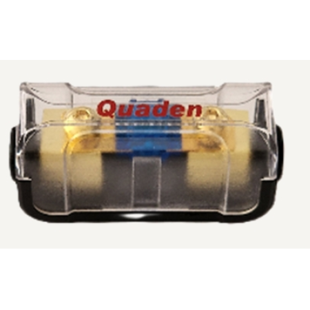 Quaden Copper 60A Mini ANL Fuse Holder | Real Glod Plated Finish | QFHCG-MANL60A