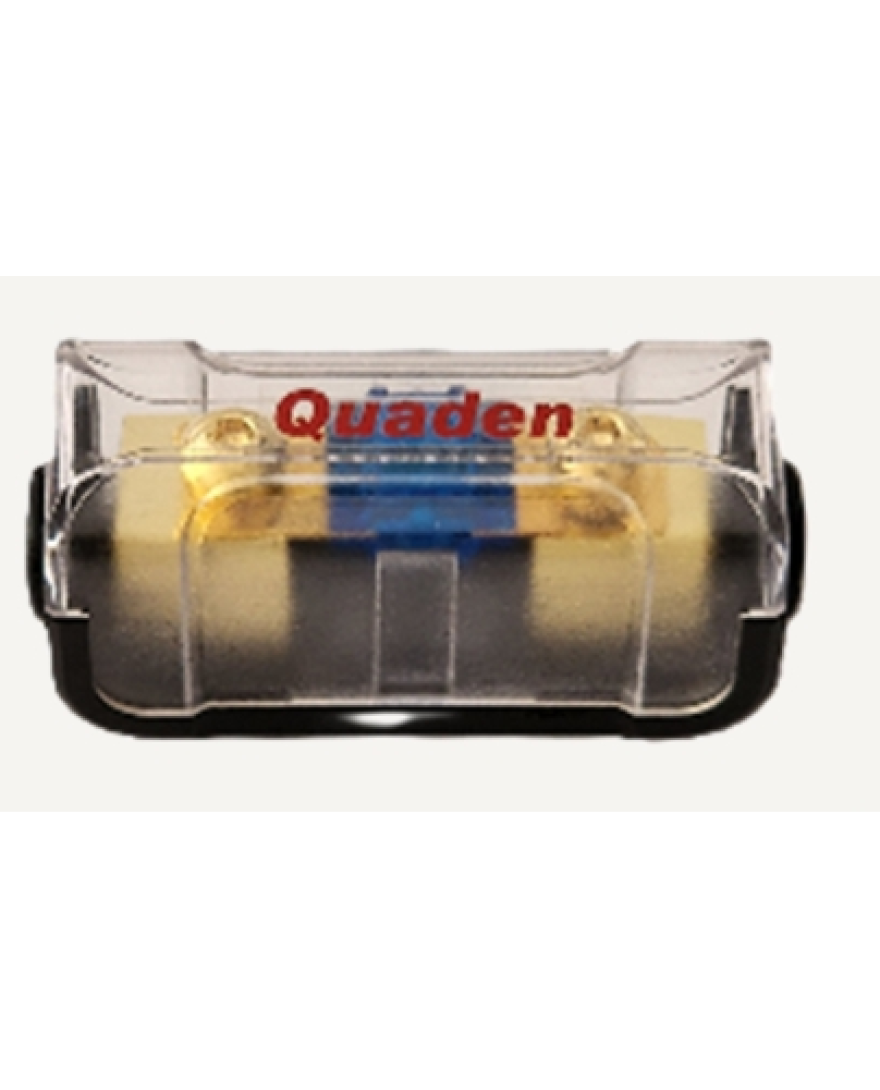 Quaden Copper 60A Mini ANL Fuse Holder | Real Glod Plated Finish | QFHCG-MANL60A